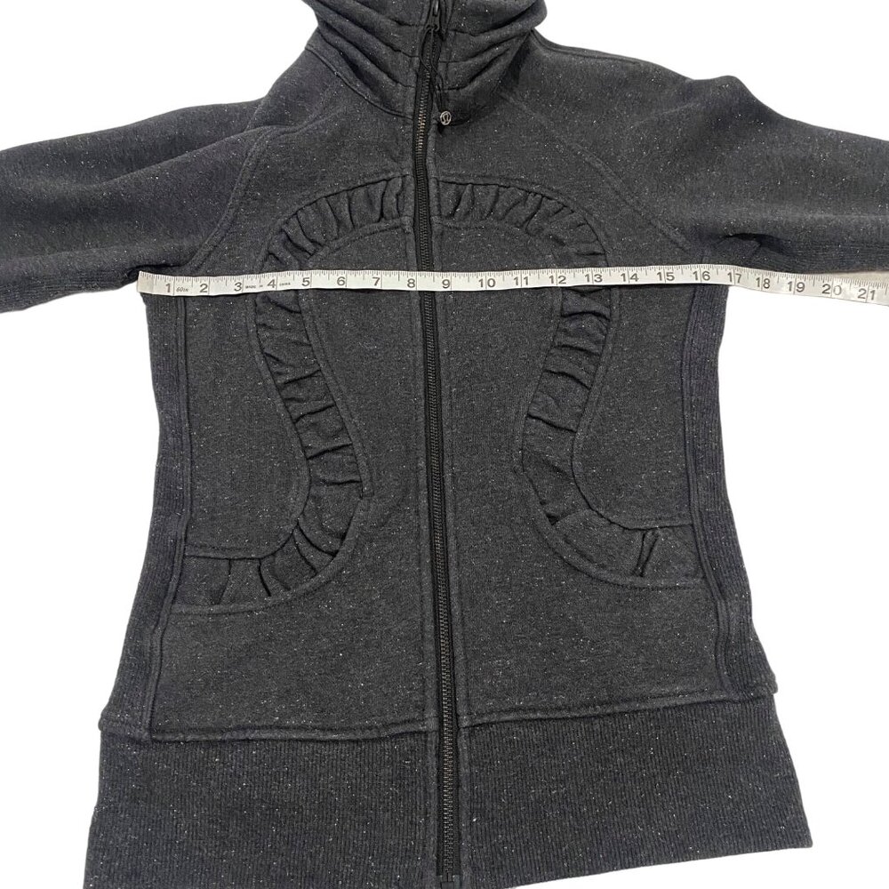 Lululemon Cuddle Up Jacket Gray‎ Sparkle Size 4 - Picture 10 of 11